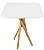 Mesa Quadrada Bistrô 70cm - Branco - Imagem 3