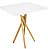 Mesa Quadrada Bistrô 70cm - Branco - Imagem 4