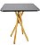 Mesa Quadrada Bistrô 70cm - Preto - Imagem 4