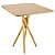 Mesa Quadrada Bistrô 70cm - Louro Freijó - Imagem 1