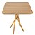 Mesa Quadrada Bistrô 70cm - Louro Freijó - Imagem 2