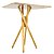 Mesa Quadrada Bistrô 70cm - Louro Freijó - Imagem 5