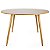 Mesa Redonda Sofia 120cm - Louro Freijó - Imagem 2