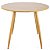Mesa Redonda Sofia 90cm - Louro Freijó - Imagem 3