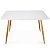 Mesa Retangular Sofia 120x80cm - Branco - Imagem 1