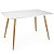 Mesa Retangular Sofia 120x80cm - Branco - Imagem 2