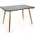 Mesa Retangular Sofia 120x80cm - Preto - Imagem 2