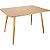 Mesa Retangular Sofia 120x80cm - Louro Freijó - Imagem 2