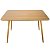 Mesa Retangular Sofia 120x80cm - Louro Freijó - Imagem 1