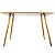 Mesa Retangular Sofia 120x80cm - Louro Freijó - Imagem 4