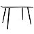 Mesa Retangular Sofia 120x80cm - All Black - Imagem 3