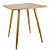 Mesa Quadrada Sofia 70cm - Louro Freijó - Imagem 1