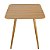 Mesa Quadrada Sofia 70cm - Louro Freijó - Imagem 3