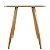 Mesa Quadrada Sofia 70cm - Louro Freijó - Imagem 4