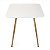 Mesa Quadrada Sofia 70cm - Branco - Imagem 2