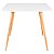 Mesa Quadrada Sofia 80cm - Branco - Imagem 2