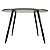 Mesa Redonda Sofia 120cm - All Black - Imagem 4