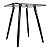 Mesa Quadrada Sofia 70cm - All Black - Imagem 4