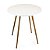 Mesa Redonda Sofia 70cm Branca com 2 Cadeiras Siena Nude - Imagem 3