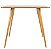 Mesa Quadrada Sofia 90cm - Louro Freijó - Imagem 2