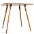 Mesa Quadrada Sofia 80cm - Louro Freijó - Imagem 4