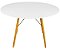 Mesa de Jantar Redonda Eiffel 120cm Branca com 4 Cadeiras Eames Nude - Imagem 4