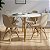 Mesa de Jantar Redonda Eiffel 120cm Branca com 4 Cadeiras Eames Nude - Imagem 1