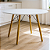 Mesa de Jantar Redonda Eiffel 100cm Branca com 4 Cadeiras Eames Preto - Imagem 2