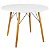 Mesa de Jantar Redonda Eiffel 100cm Branca com 4 Cadeiras Eames Nude - Imagem 3