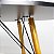 Mesa de Jantar Redonda Eiffel 120cm Preta com 4 Cadeiras Eames Brancas - Imagem 7