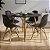 Mesa de Jantar Redonda Eiffel 100cm Preta com 4 Cadeiras Eames Pretas - Imagem 1