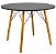Mesa de Jantar Redonda Eiffel 100cm Preta com 4 Cadeiras Eames Nude - Imagem 3