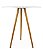 Mesa Tripé Redonda 80cm Branca com 4 Cadeiras Eiffel Nude - Imagem 4