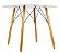 Mesa de Jantar Redonda Eiffel 120cm Branca com 4 Cadeiras Siena Pretas - Imagem 5