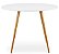 Mesa de Jantar Redonda Sofia 100cm Branca com 4 Cadeiras Eames Nude - Imagem 4