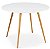 Mesa de Jantar Redonda Sofia 100cm Branca com 4 Cadeiras Eames Pretas - Imagem 3