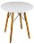 Mesa Redonda Eiffel 70cm Branca com 3 Cadeiras Eiffel Branca - Imagem 3