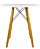 Mesa Redonda Eiffel 70cm Branca com 3 Cadeiras Eiffel Branca - Imagem 5
