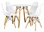 Mesa Redonda Eiffel 70cm Branca com 4 Cadeiras Eiffel Branca - Imagem 1