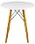 Mesa Redonda Eiffel 70cm Branca com 3 Cadeiras Siena Branca - Imagem 4