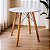 Mesa Redonda Eiffel 70cm Branca com 3 Cadeiras Siena Nude - Imagem 2