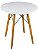 Mesa Redonda Eiffel 70cm Branca com 4 Cadeiras Siena Nude - Imagem 3