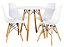 Mesa Redonda Eiffel 80cm Branca com 4 Cadeiras Eiffel Branca - Imagem 1