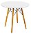 Mesa Redonda Eiffel 80cm Branca com 4 Cadeiras Eiffel Nude - Imagem 4