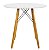 Mesa Redonda Eiffel 80cm Branca com 3 Cadeiras Siena Nude - Imagem 3
