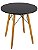 Mesa Redonda Eiffel 70cm Preta com 2 Cadeiras Eiffel Preta - Imagem 4