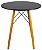 Mesa Redonda Eiffel 70cm Preta com 2 Cadeiras Eiffel Preta - Imagem 5