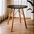 Mesa Redonda Eiffel 70cm Preta com 3 Cadeiras Siena Nude - Imagem 2