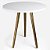 Mesa Infantil Branca 50cm Tripé + 4 Cadeiras Eiffel Branco - Imagem 2