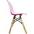 Mesa Infantil Branca 50cm Tripé + 4 Cadeiras Eiffel Rosa - Imagem 5